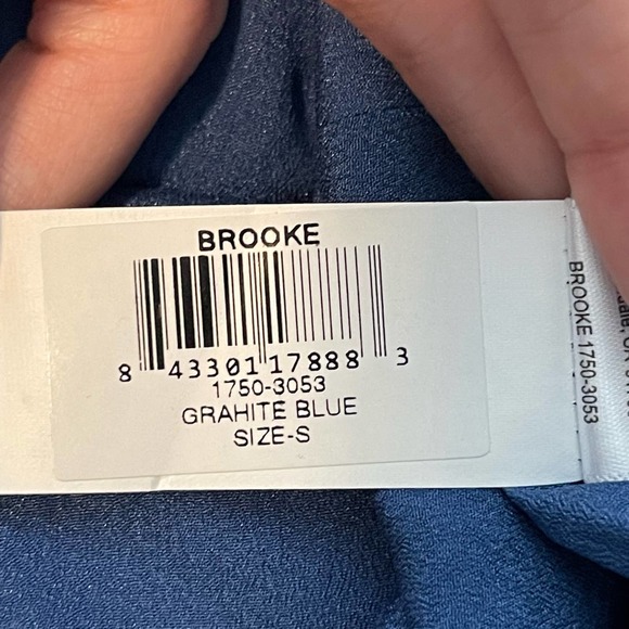 Dress The Population Grahite Blue Brooke Gown NWT Size Small - Picture 11 of 11